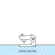 Sewing machine icon Embroidery sign N11