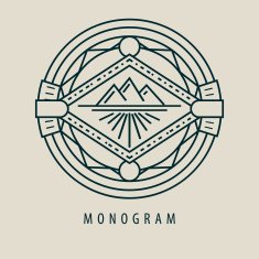 luxury linear monogram