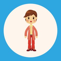 lady woman cartoon theme elements N5