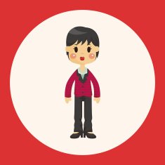 lady woman cartoon theme elements N9