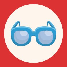 glasses theme elements