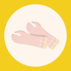 bride gloves theme elements