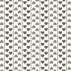 Seamless geometric pattern with hearts illustration