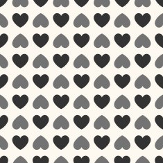 Seamless geometric pattern with hearts illustration N4