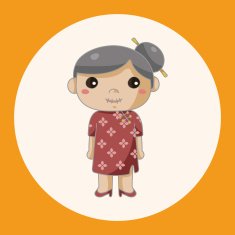 family grandmother character theme elements N2