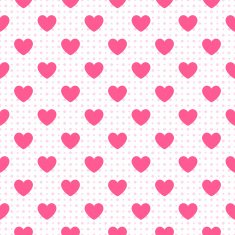 Seamless geometric pattern with hearts illustration N6