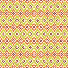 Seamless retro background in modern ikat pattern