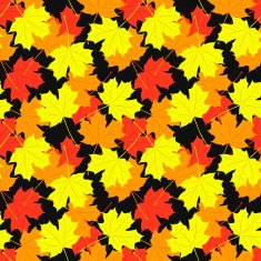 Seamless pattern of maple leaves illustration