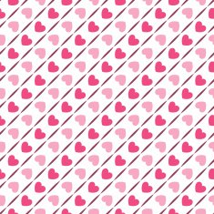 Seamless geometric pattern with hearts illustration N13