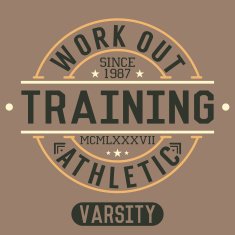 T-shirt Printing design typography graphics Trening and workout vector illustration