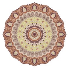 Mandala Round Ornament Pattern N7
