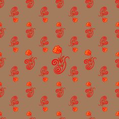Rose bright ornament N4