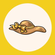 sun hat theme elements