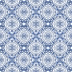 Seamless Calligraphy Pattern in white and blue