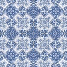 Seamless Calligraphy Pattern in white and blue N4