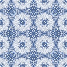 Seamless Calligraphy Pattern in white and blue N7