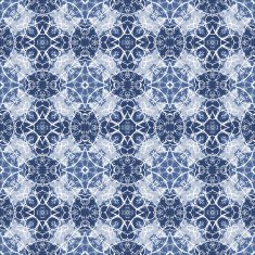 Seamless Calligraphy Pattern in white and blue N8