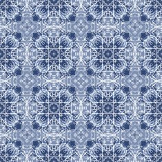 Seamless Calligraphy Pattern in white and blue N9