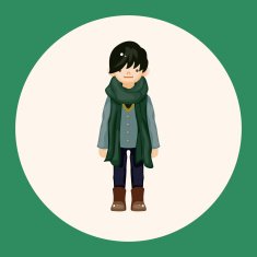 boy man cartoon theme elements N35