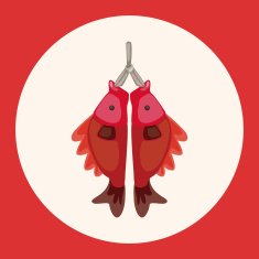 Chinese New Year theme elements fish lucky pendant mean