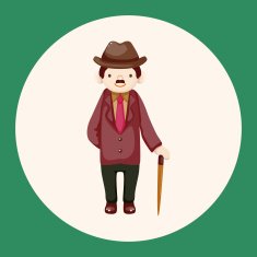 boy man cartoon theme elements N43