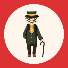 boy man cartoon theme elements N45