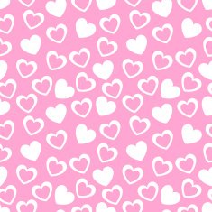 Seamless geometric pattern with hearts illustration N23