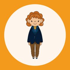 lady girl cartoon theme elements vector eps N4