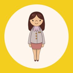 lady girl cartoon theme elements vector eps N6