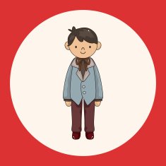 boy man cartoon theme elements vector eps N3