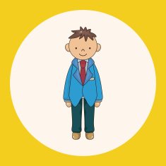 boy man cartoon theme elements vector eps N4
