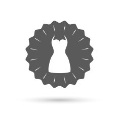 Woman dress sign icon Elegant clothes symbol N2