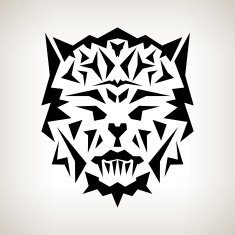 Abstract Mask Tribal Style