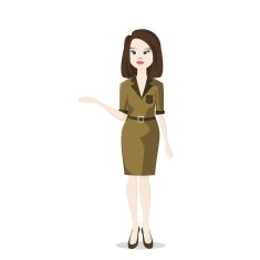business woman presentation