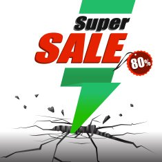 Sale design object by vector illustration