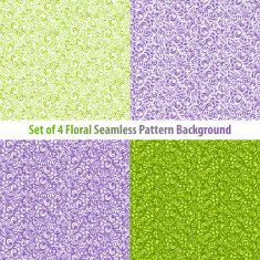 Set Textured Natural Seamless Patterns Backgrounds