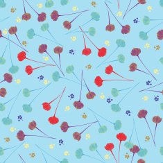 Seamless fashion pattern with flowers N2