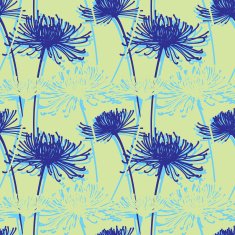 Seamless vector pattern with flowers N2