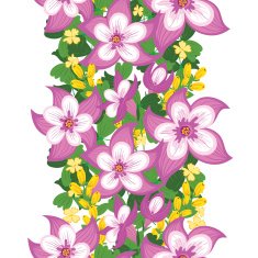 Seamless floral ornament N17