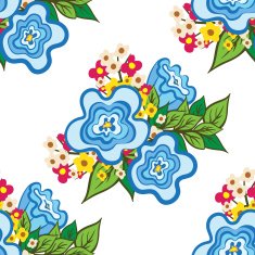 Seamless floral background N125
