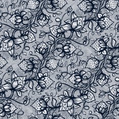 Vector lace seamless pattern decorative strawberry N5