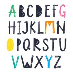 Creative vector font N2