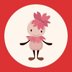 flower elf theme elements vector eps N9