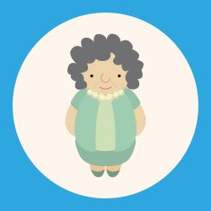 family grandmother character theme elements N7