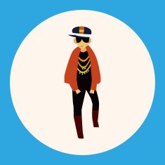 boy man cartoon theme elements vector eps N11