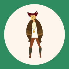 boy man cartoon theme elements vector eps N13