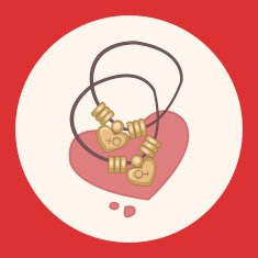 couple necklace theme elements N2