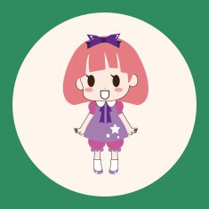 girl cartoon theme elements vector eps N8
