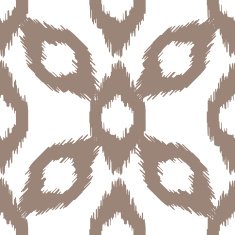 Ikat vector seamless pattern Abstract geometric background for fabric