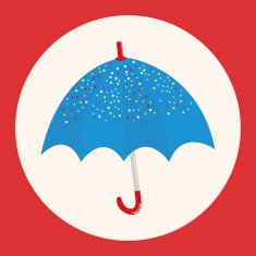 Umbrella theme elemets vector eps N6